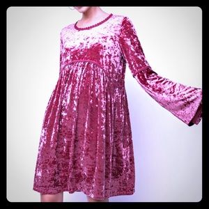 CLEAR OUT!! Crushed Velvet Dress by Easel